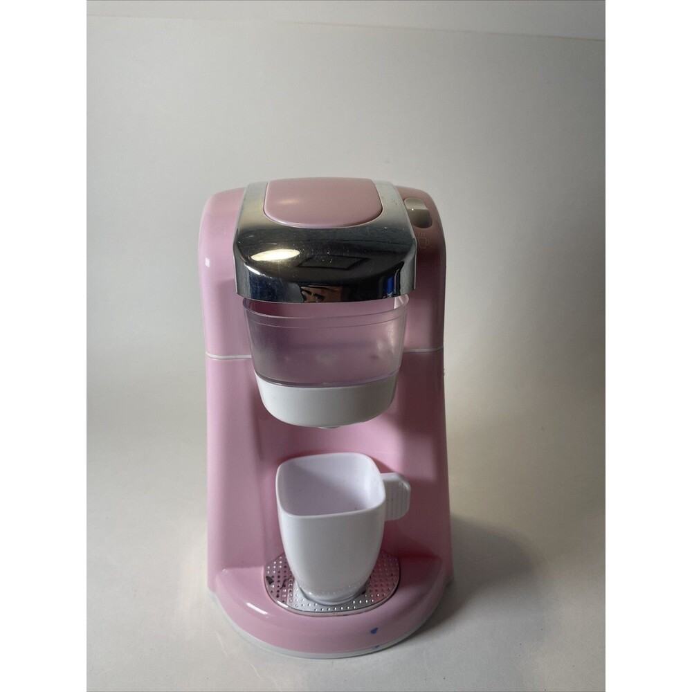 Playgo PINK Gourmet Kitchen Appliance Coffee Maker Works Lights Up Noise☕️